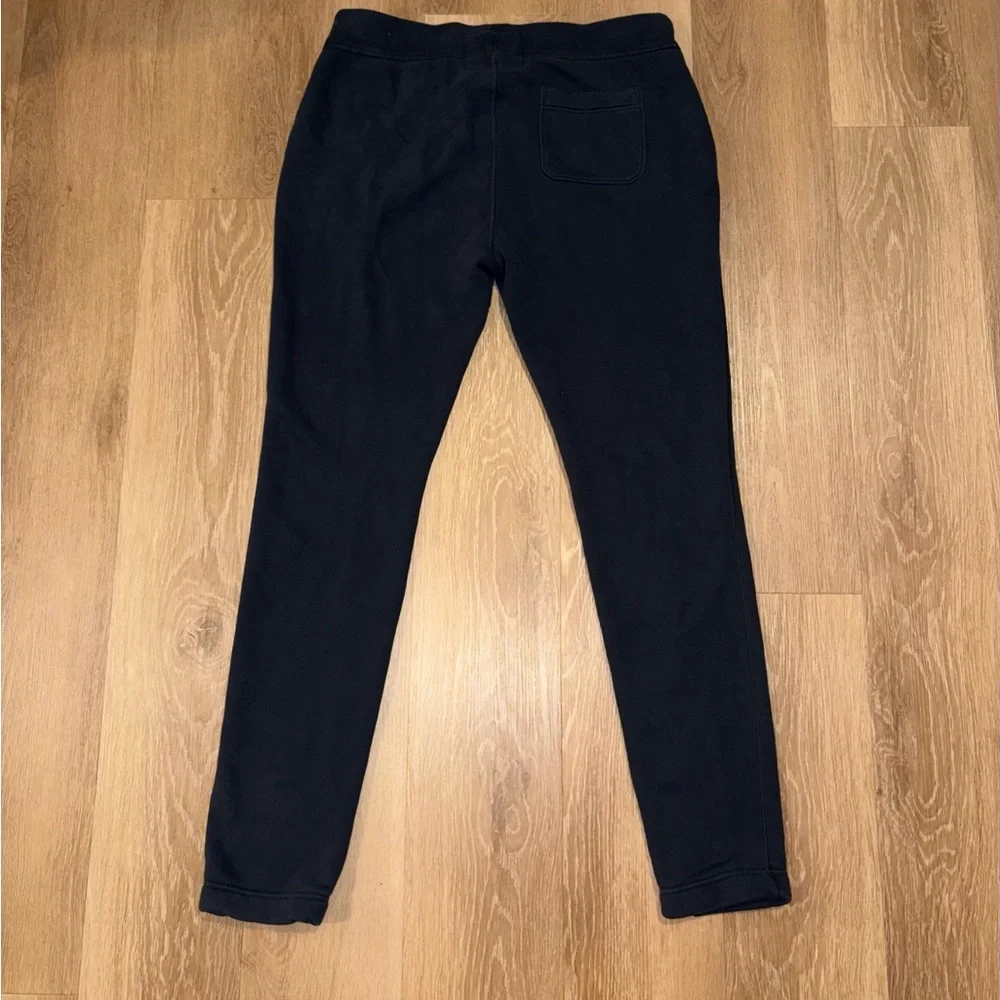 Y2K Abercrombie & Fitch Athletic Sweatpants Mens XL Black Red Logo Slim Joggers